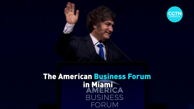 Se anuncian importantes acuerdos de paz y advertencias económicas en el Foro Empresarial de Miami video poster