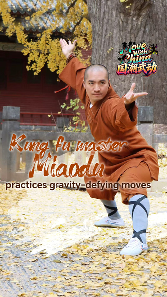 Maestro de Kung Fu que desafía la gravedad ilumina la montaña Songshan video poster