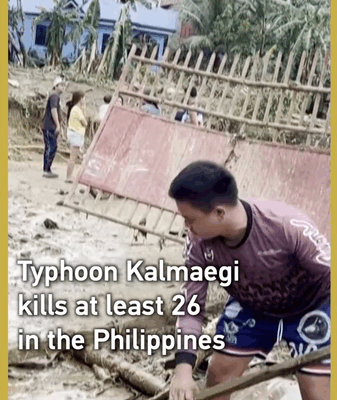 Tifón Kalmaegi mata a 26 y afecta a 60,000 en Filipinas video poster