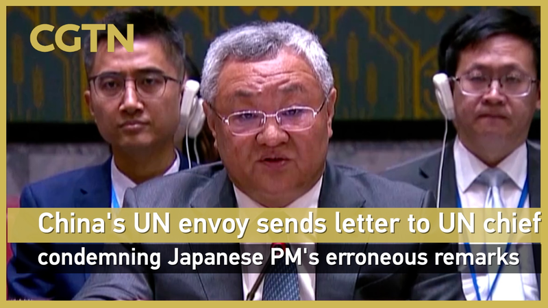 El enviado de China en la ONU critica las declaraciones del PM de Japón sobre Taiwán video poster