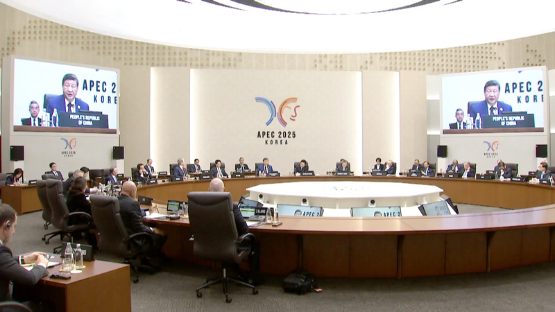 Xi Jinping destaca el crecimiento de Asia-Pacífico en APEC 32 en Gyeongju video poster