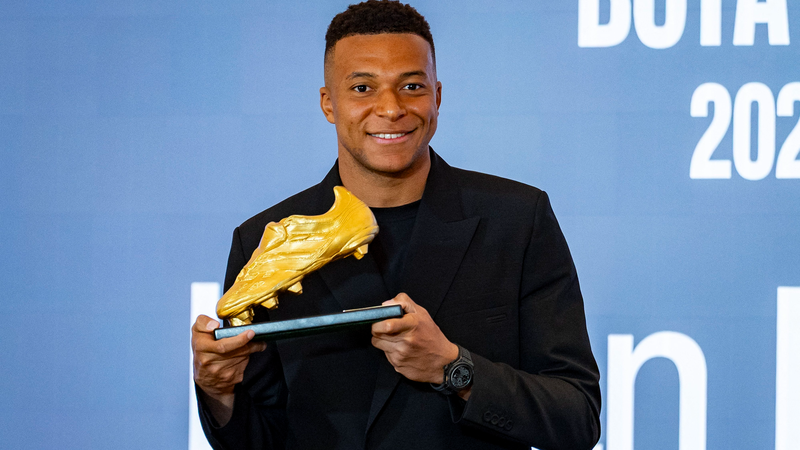 Mbappé asegura la Bota de Oro Europea en un debut estelar con el Real Madrid