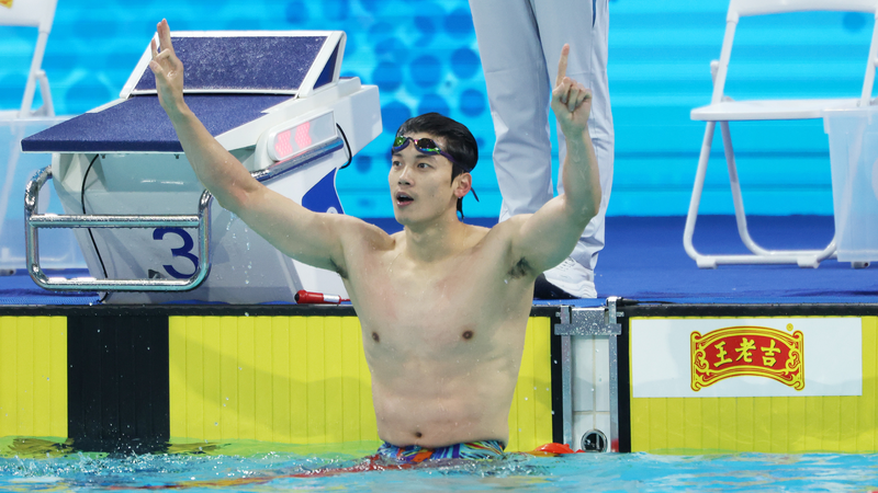 Wang Shun y Pan Zhanle brillan en la Natación de los Juegos Nacionales de Shenzhen