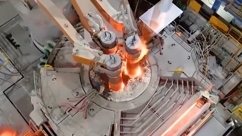 China inaugura primera línea de acero casi libre de carbono de 1 millón de toneladas