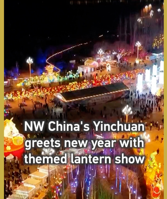 Yinchuan ilumina el 2026 con un espectáculo de faroles gigantes video poster