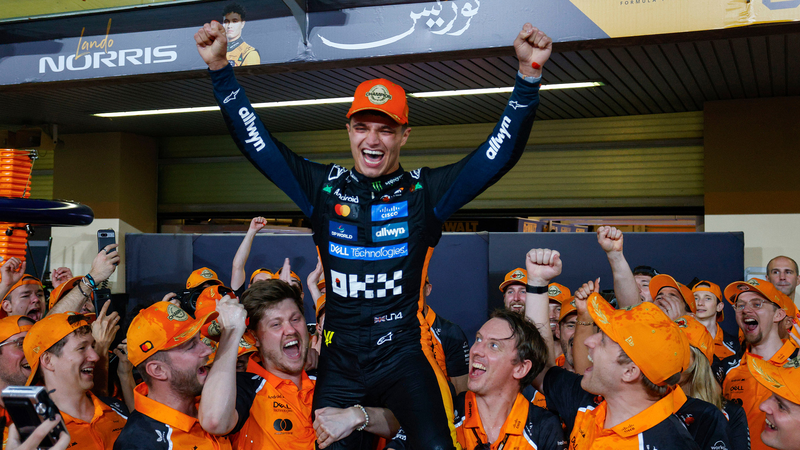 Lando Norris hace historia y se corona campeón mundial de F1 en Abu Dhabi