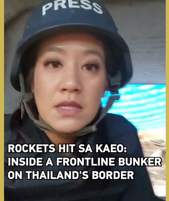 Bombardeo en Sa Kaeo: crónica desde un búnker fronterizo video poster