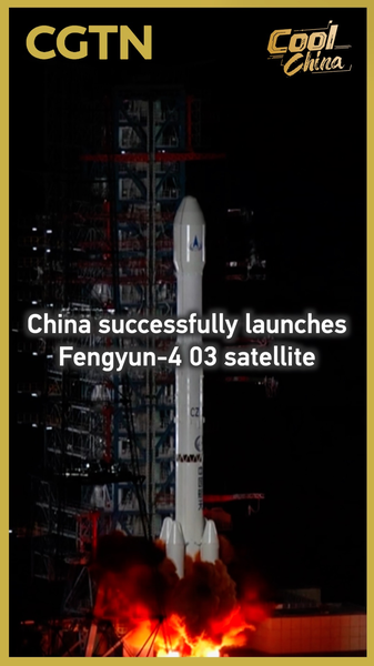 China lanza con éxito el satélite Fengyun-4 03 video poster