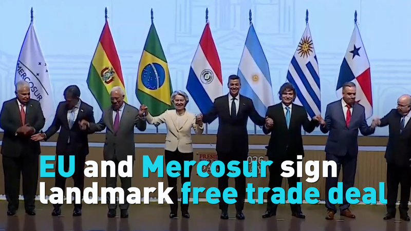 UE y Mercosur cierran histórico acuerdo de libre comercio video poster