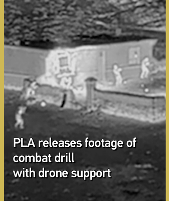 EPL chino muestra maniobra relámpago con drones video poster