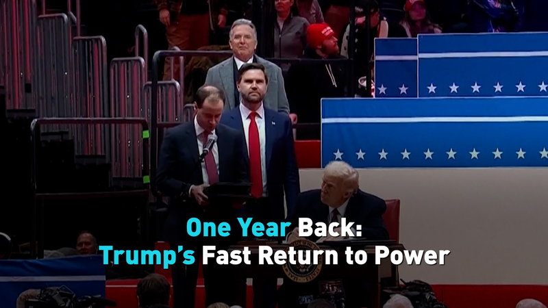 Un año después: el vertiginoso regreso de Trump al poder video poster