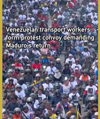 Convoy_de_transportistas_en_Caracas_exige_regreso_de_Maduro video poster