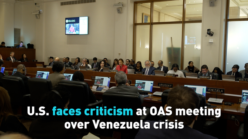 Fuerte crítica a EE.UU. en la OEA por crisis en Venezuela video poster