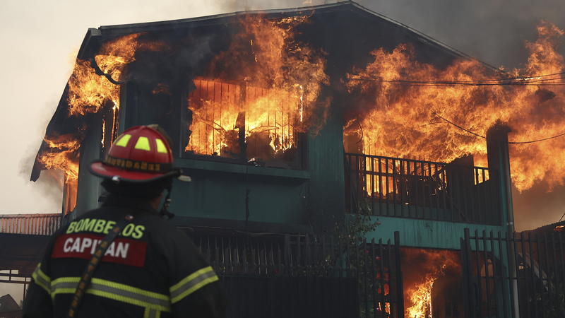 Incendios en Chile dejan 18 muertos y declaran estado de catástrofe
