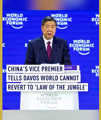 Vicepremier chino advierte en Davos: no volvamos a la «ley de la selva» video poster